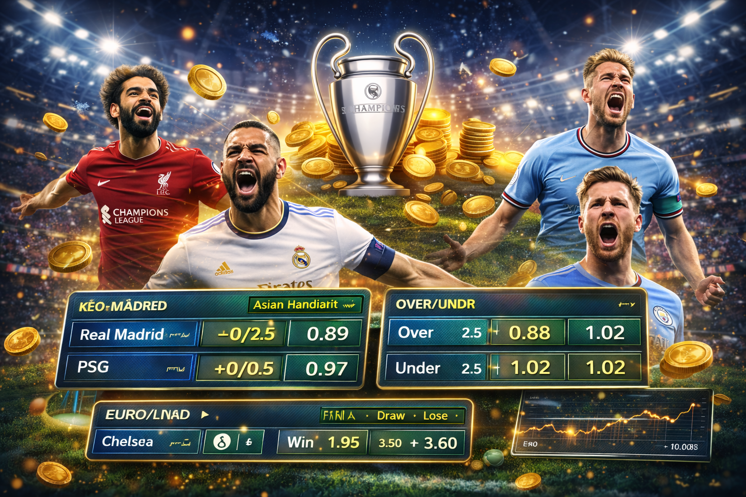 Tỷ lệ cược Champions League hấp dẫn